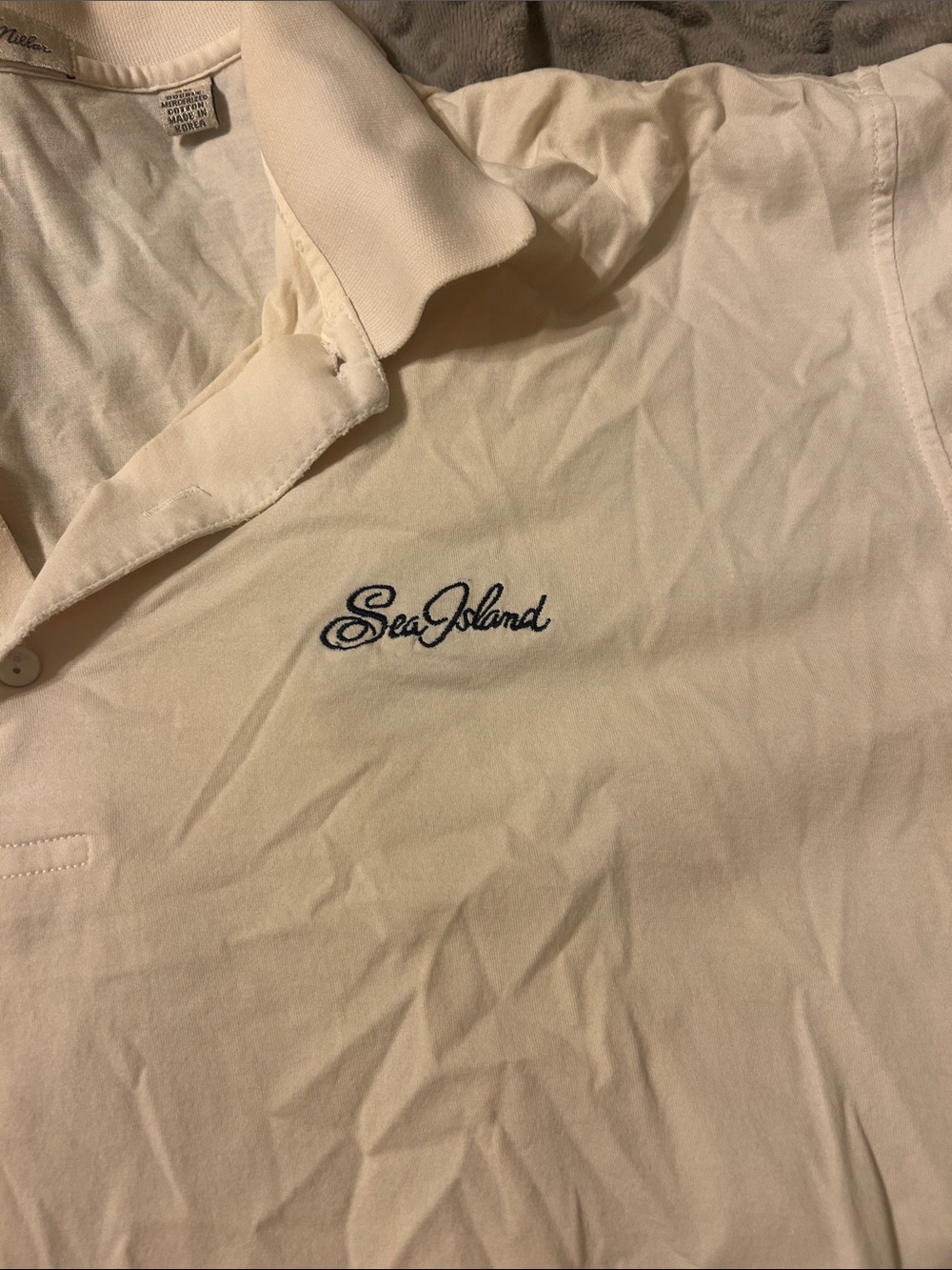 Peter Millar Cream Polo Shirt